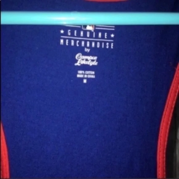 MLB Texas Rangers Red & Blue Tank Women’s Medium - Picture 4 of 6